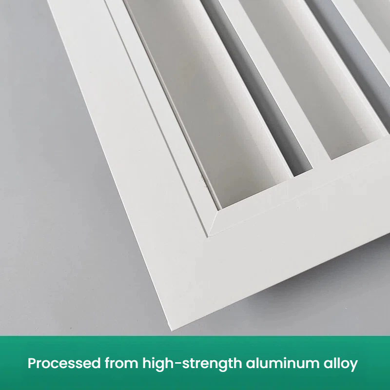 Kisi ventilasi Louver tahan cuaca aluminium
