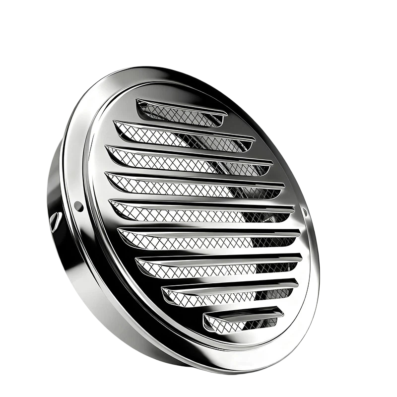 Kap ventilasi aluminium kisi-kisi Louvered