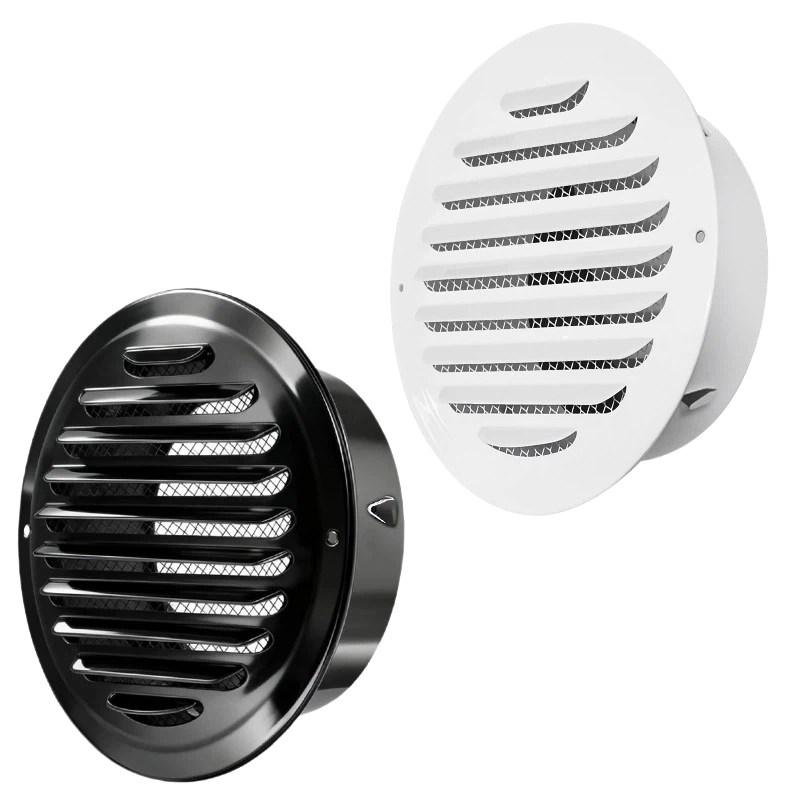 Kap ventilasi aluminium kisi-kisi Louvered