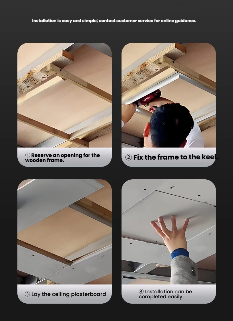 Pintu akses Drywall tersembunyi untuk pemeliharaan HVAC langit-langit