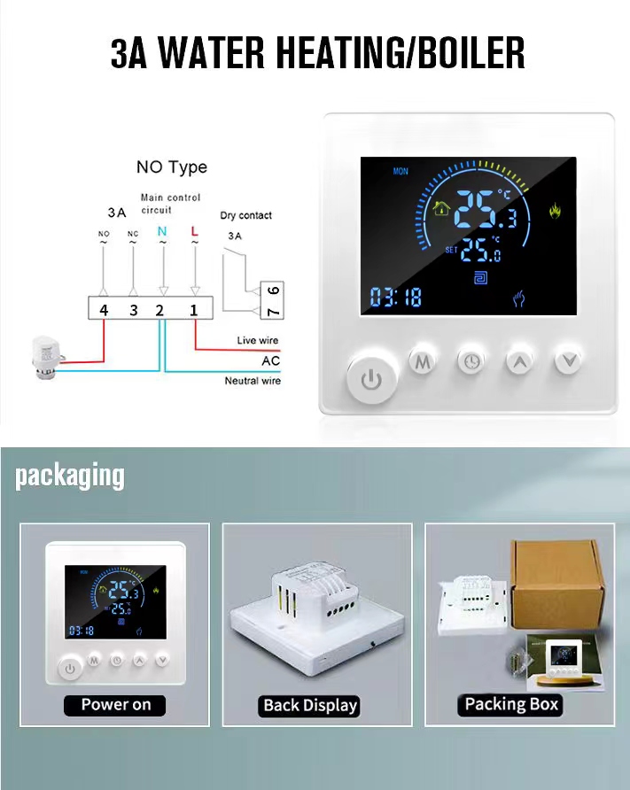 Termostat WiFi tombol Model K1M