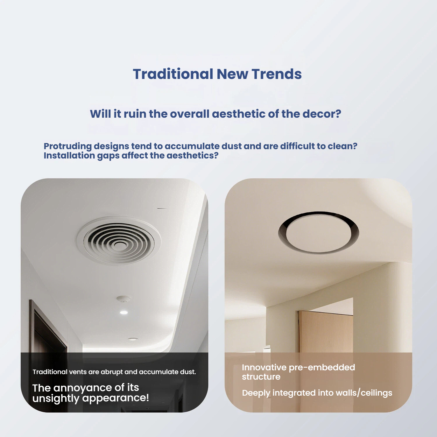 Diffuser udara bulat yang dapat disesuaikan